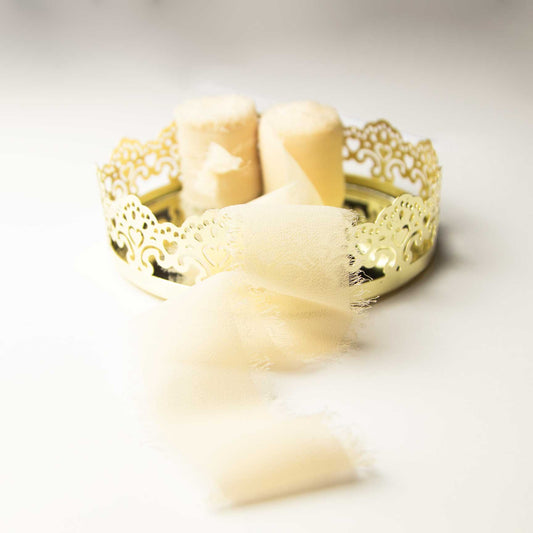 Nastro in Chiffon avorio