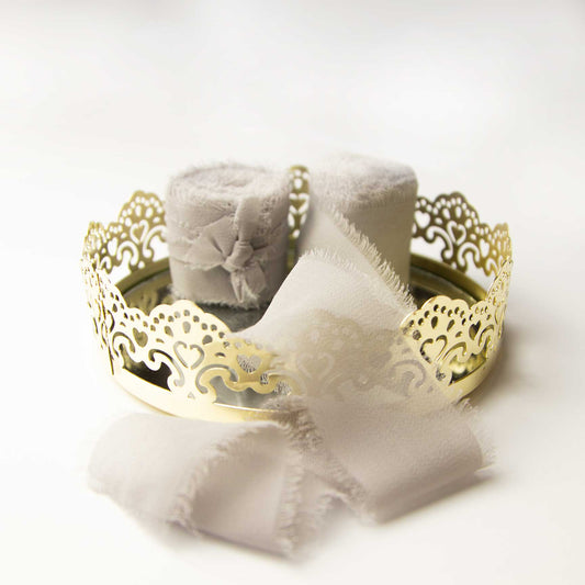 Nastro in Chiffon grigio
