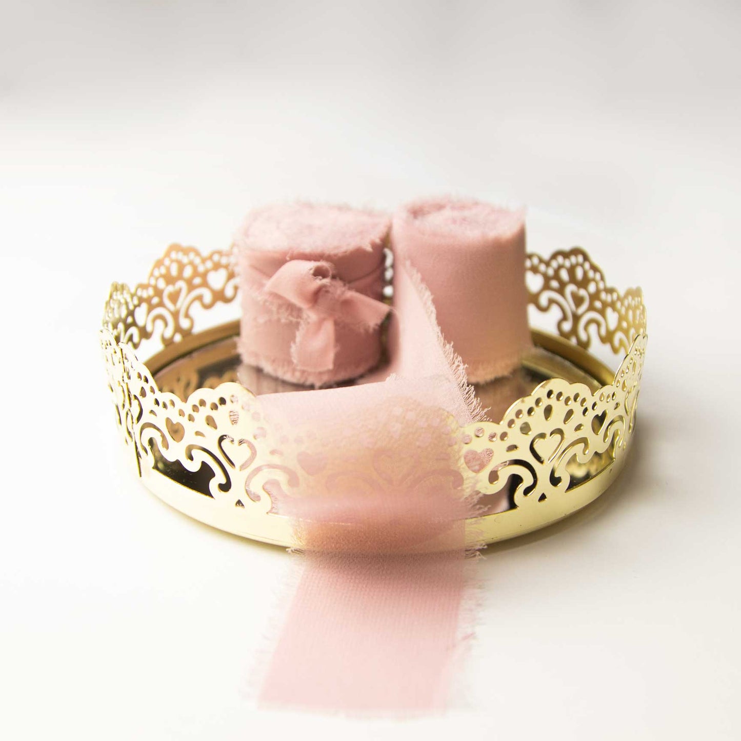 Nastro in Chiffon rosa antico