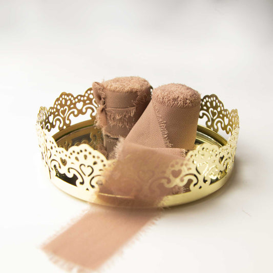 Nastro in Chiffon tortora