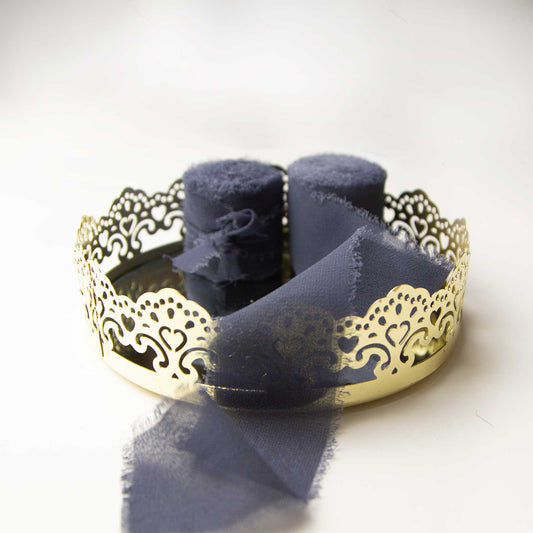 Nastro in Chiffon blu scuro