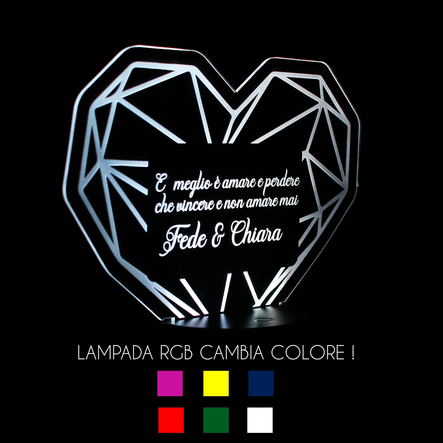 Cuore Luminoso con dedica