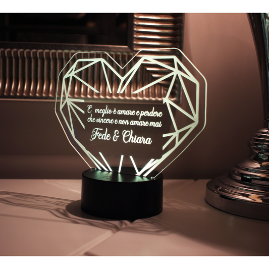Cuore Luminoso con dedica