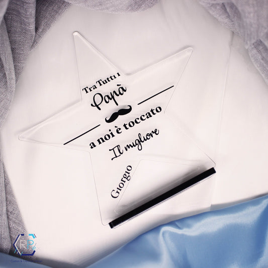 targa - Stella per il papà