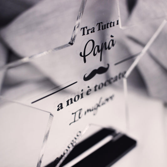 targa - Stella per il papà